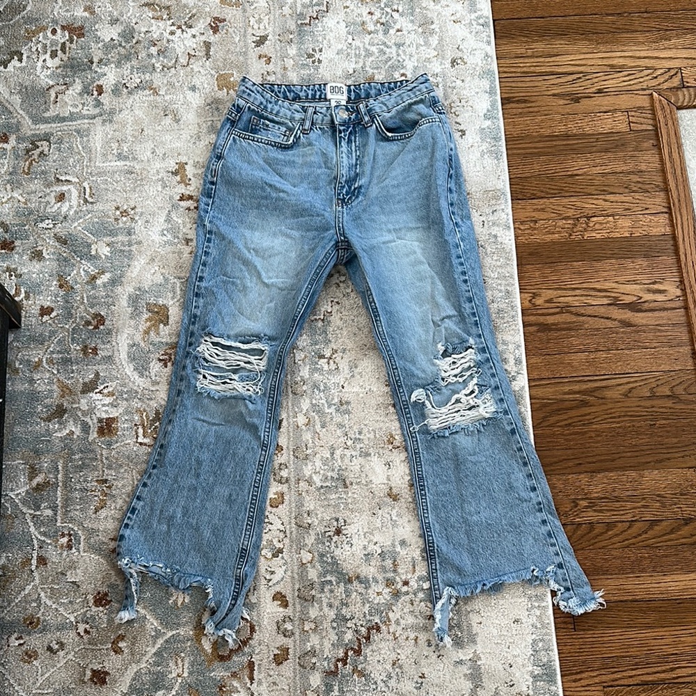 Distressed Blue Women's Jeans